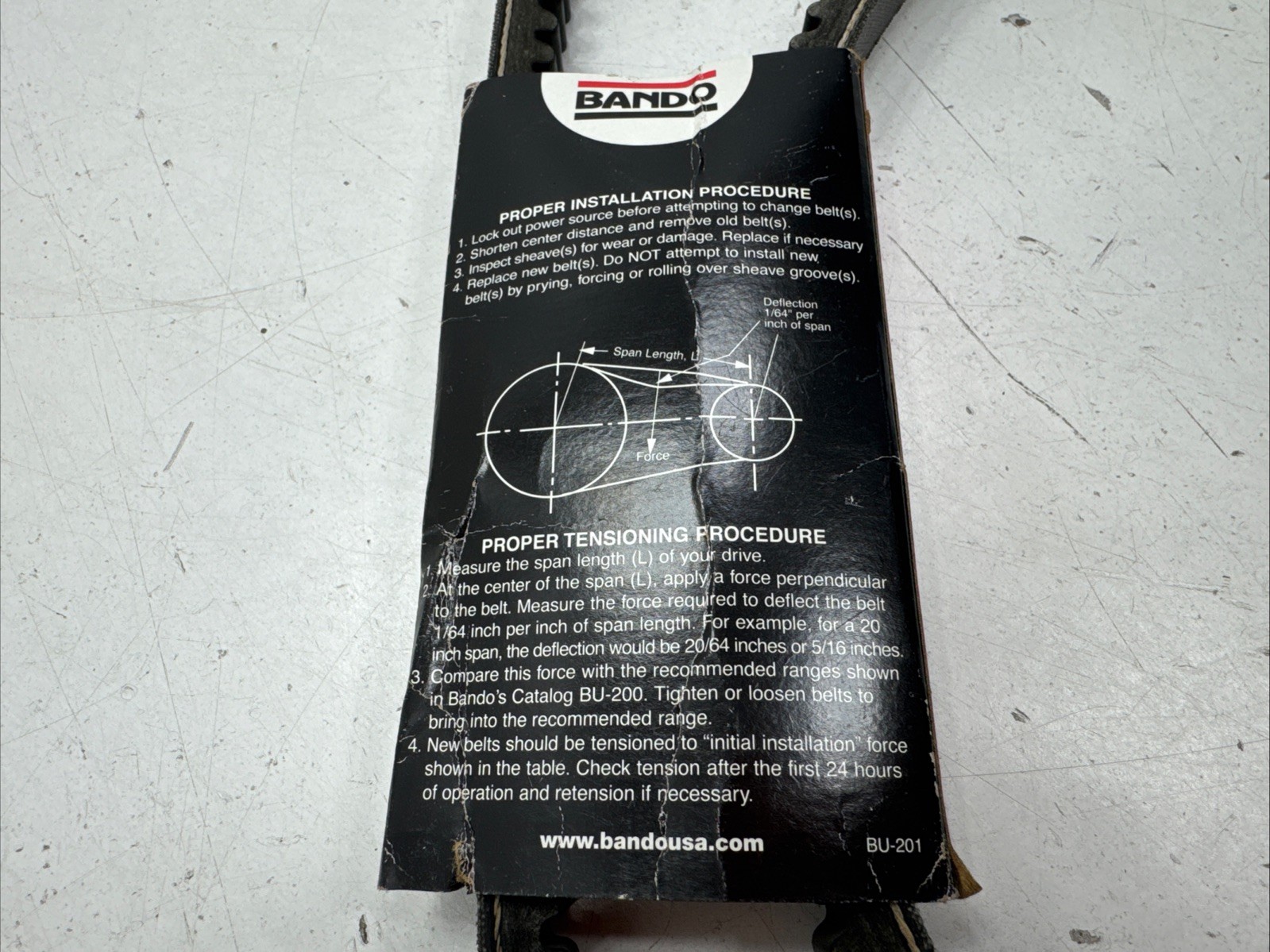 Bando Power King CX-105 , CX105 , CX 105 , Cogged V-belt