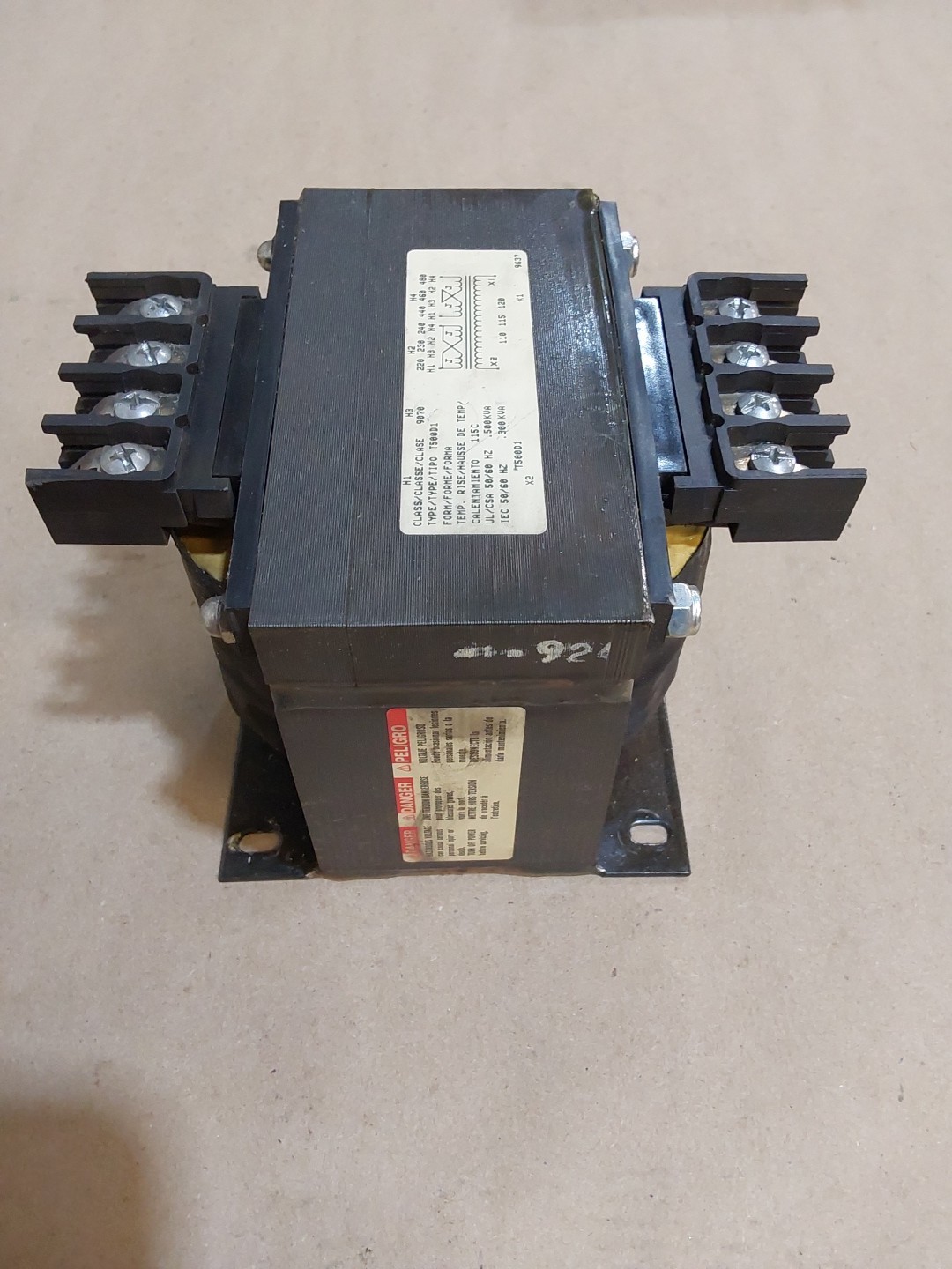 USED SQUARE D T500D1 0.500KVA INDUSTRIAL CONTROL TRANSFORMER