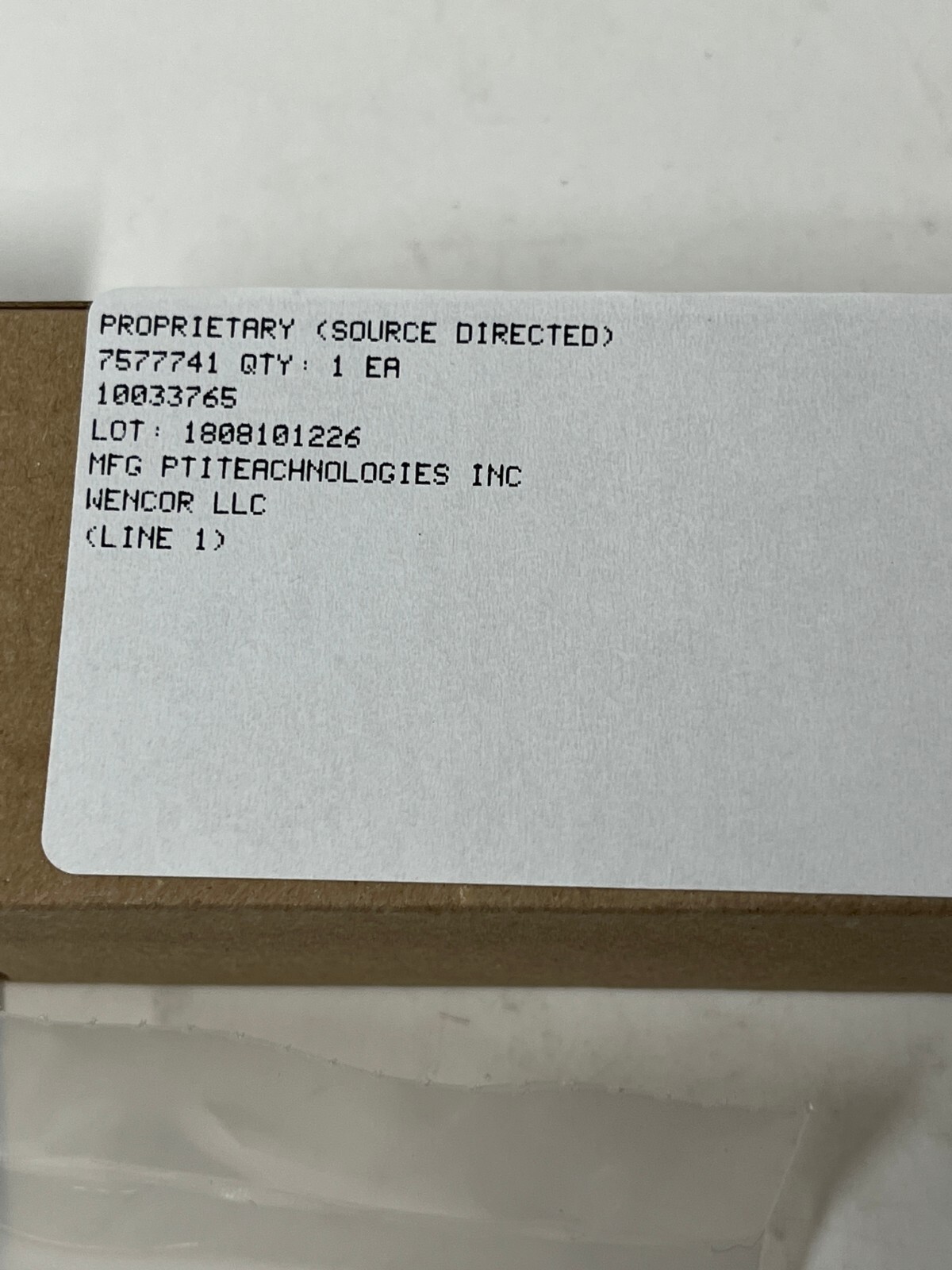 PTI Technologies, Inc. FAA-PMA EA FILTER ELEMENT KIT 7577741 New