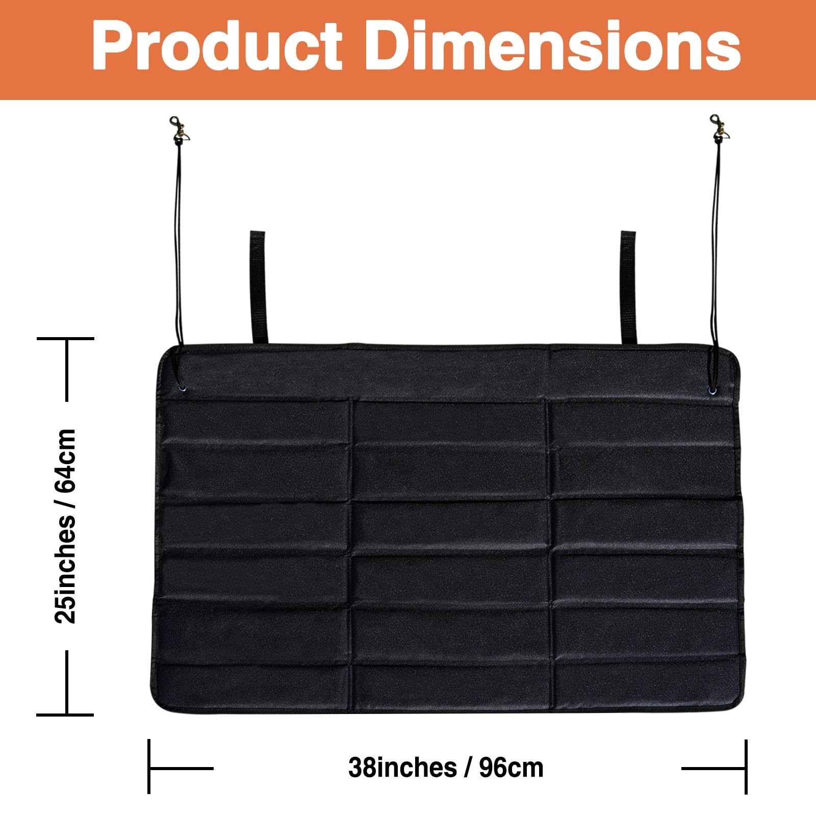 Universal Large Rear Bumper Guard for Cars 38 x 25 inches SUV Trunk Mat for P…