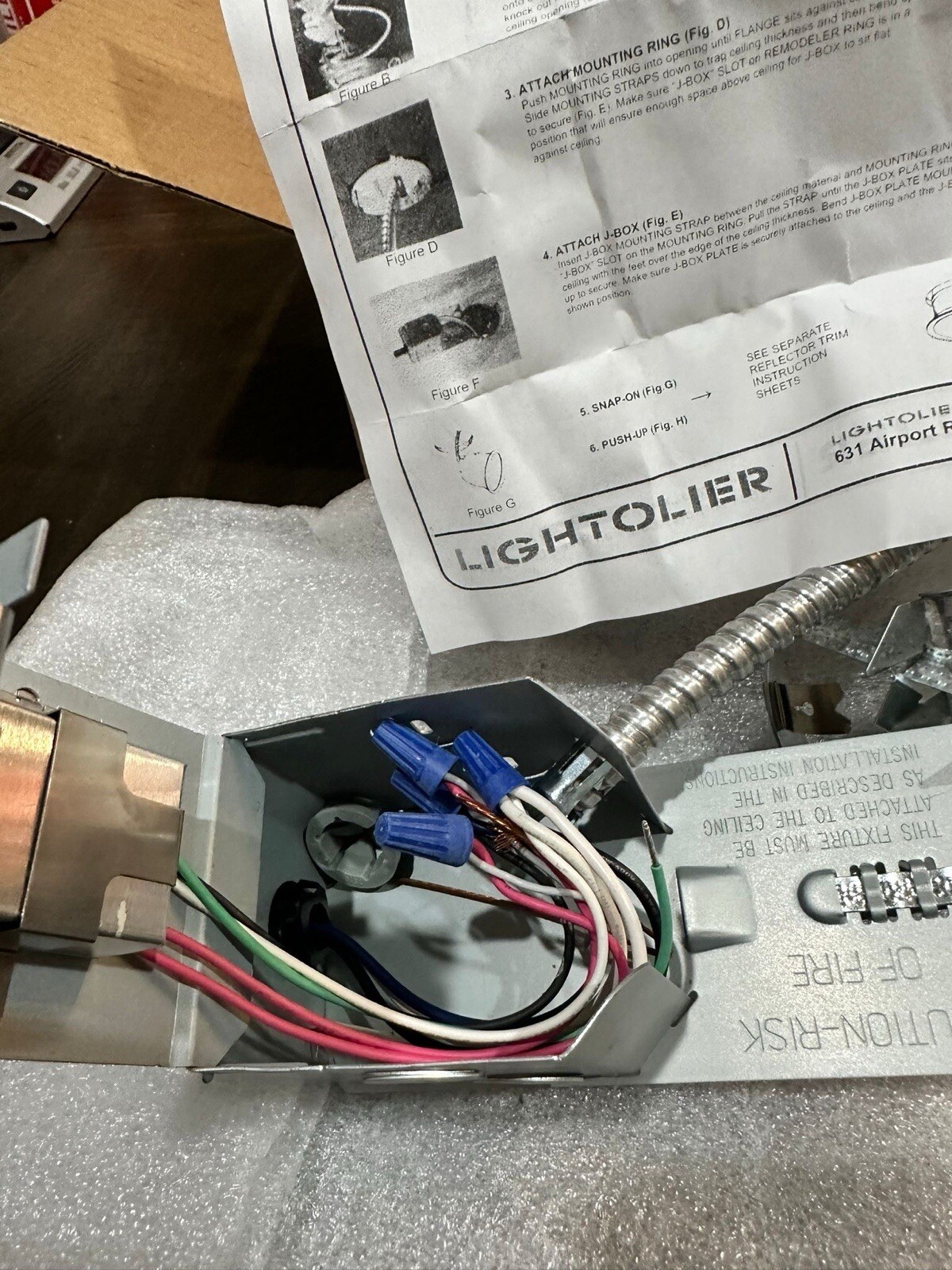 Lightolier 3 3/4″ Non-IC Frame-In Kit 2000LVRE1 NEW