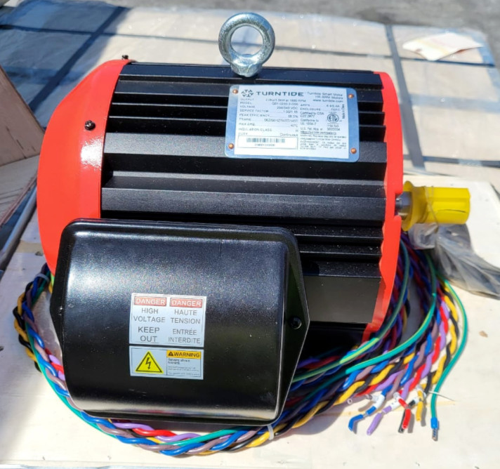 TURNTIDE SMART MOTOR Q01-0200-2-D00 2HP/ 1.5KW @ 1800 RPM HR-SRM 294/340 VDC