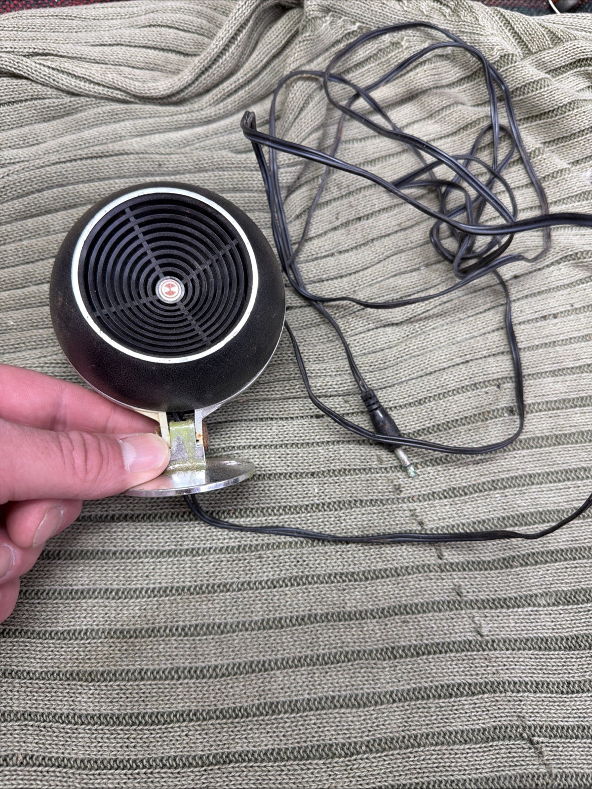 Vintage Made In Japan Sparkomatic Tech ORB Speaker Round For Rat Hot Rod Home