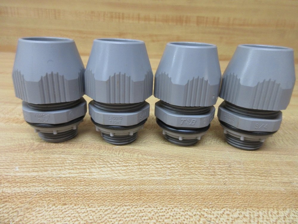 Thomas And Betts LT75P 3/4″ Straight Bullet Connector Gray (Pack of 4)