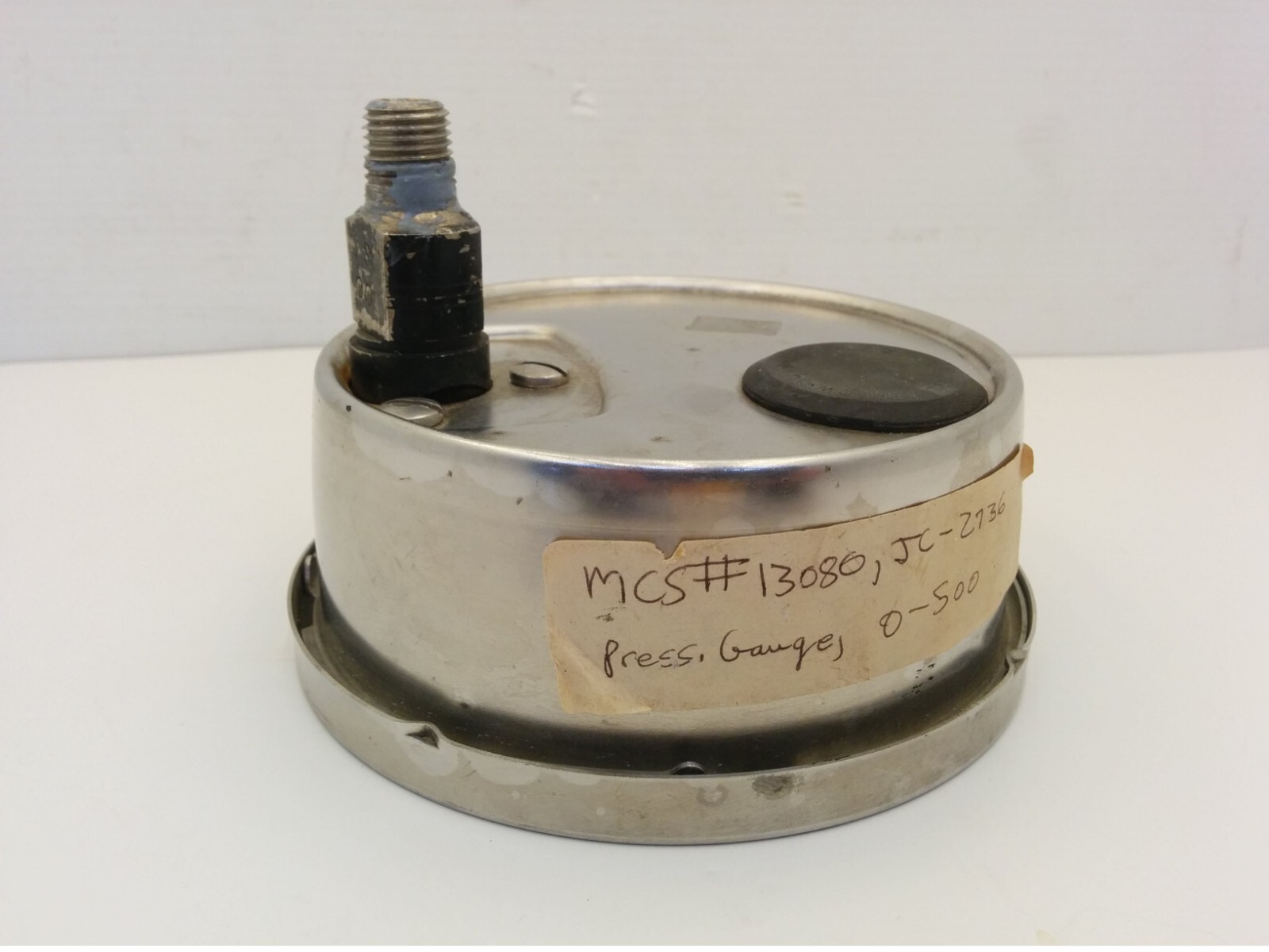 ASHCROFT PRESSURE GAUGE, 0-500 PSI, AISI 316 TUBE/SOCKET WELDED, 5″ DIA, BACK MT