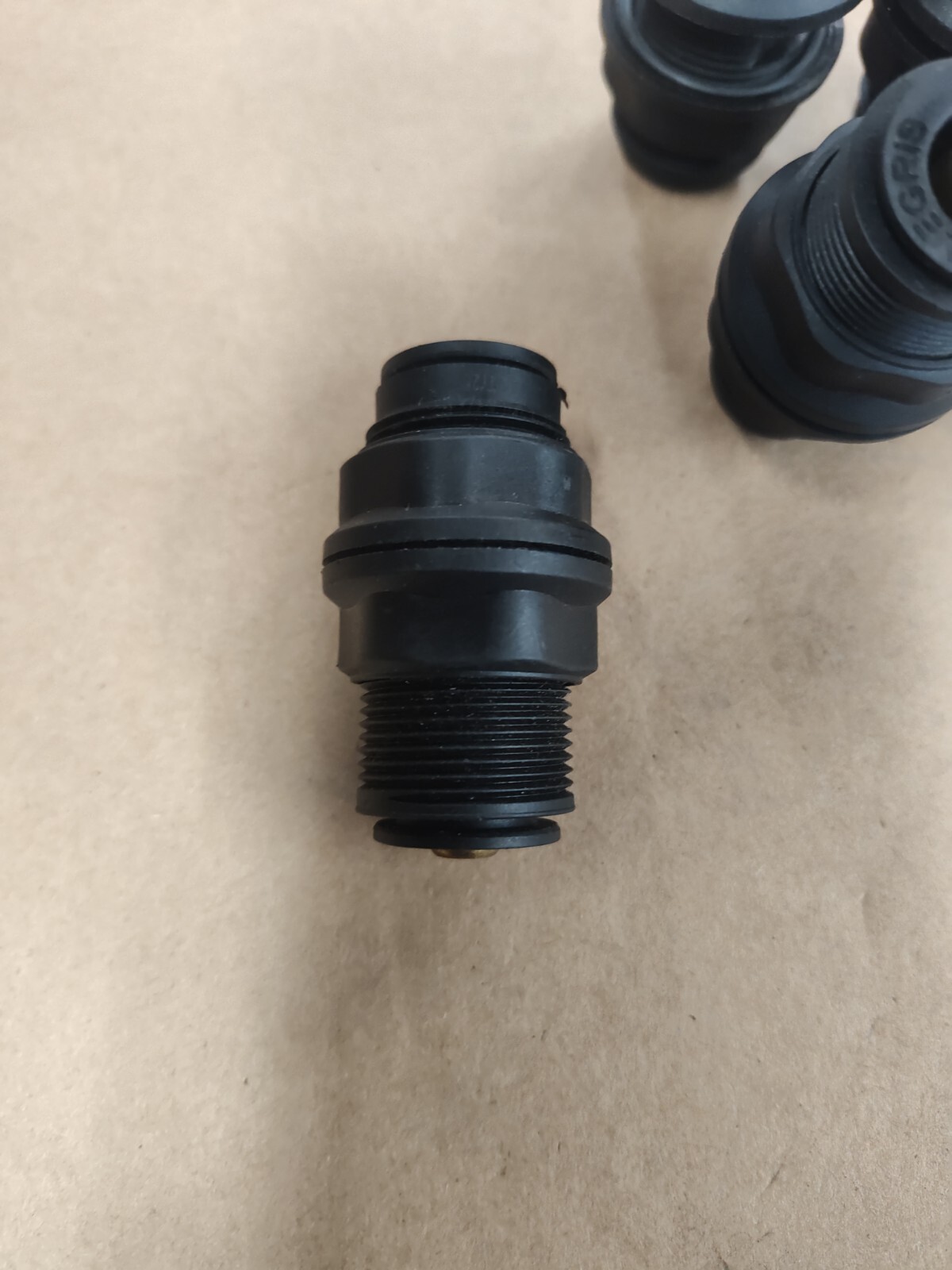 (5) Legris Bulkhead Union 1/2″ push in.