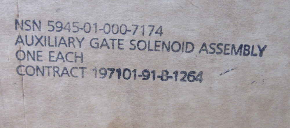 Lucas Ledex 5945-01-000-7174 Solenoid Assy 191171-001