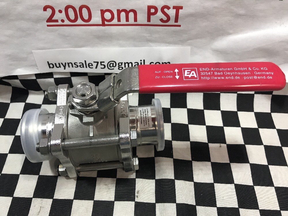 END-ARMATUREN 2 WAY MANUAL BALL VALVE KF-40, SHIPSAMEDAY #104B6