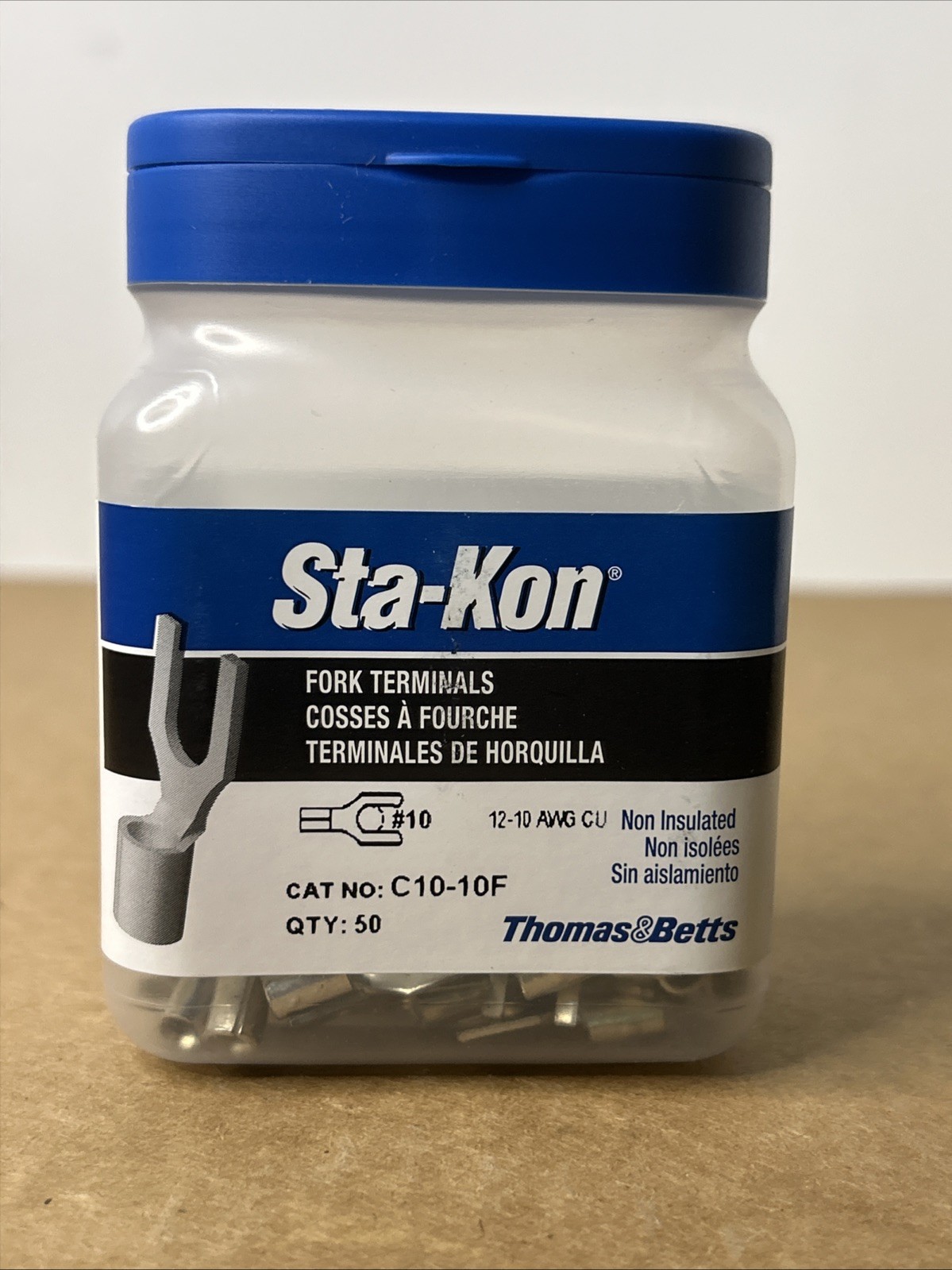 Sta-Kon C10-10F Fork Terminal 250 Piece