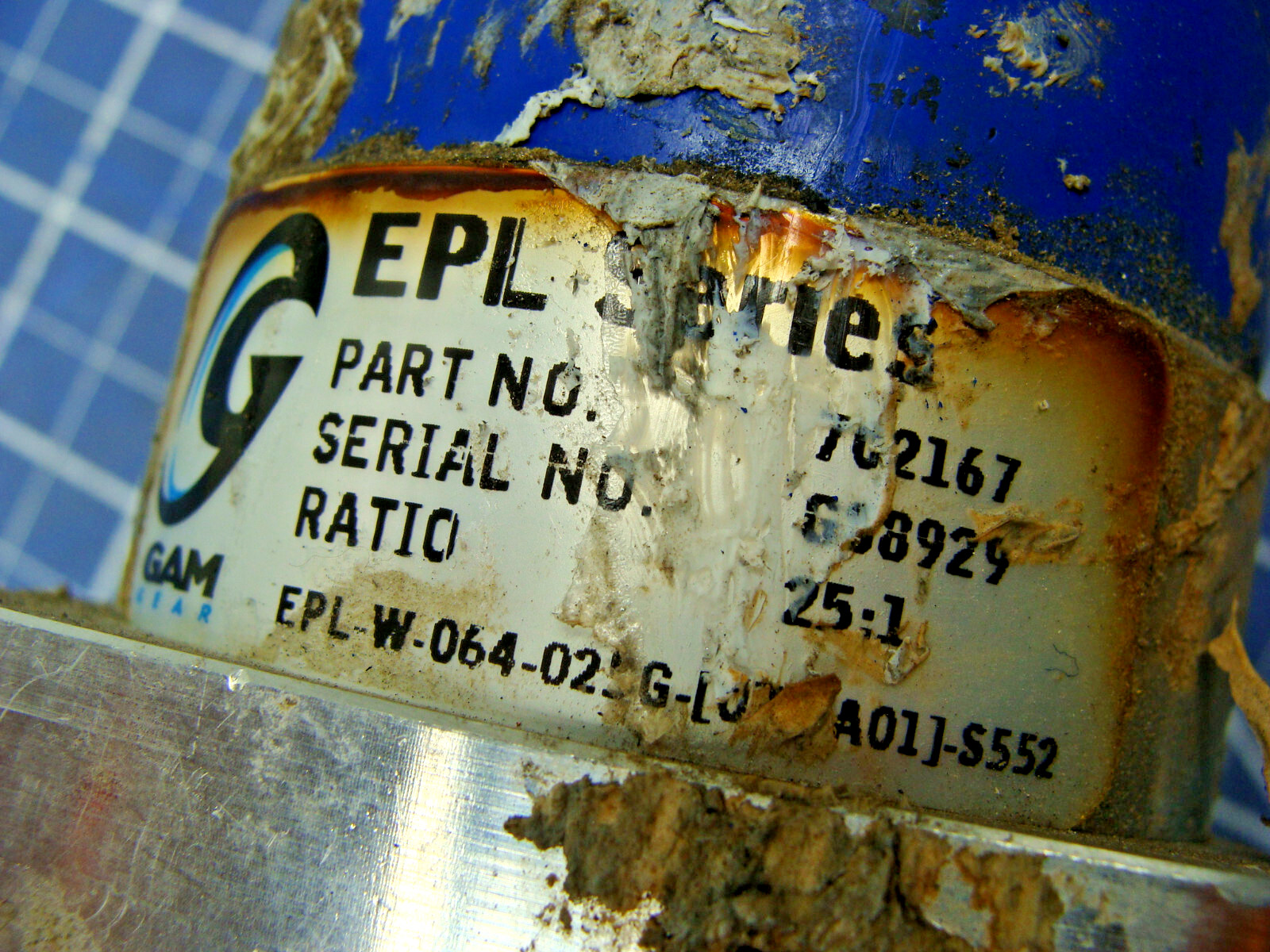 ALLEN BRADLEY AC SERVO MOTOR 3PH 460V MPL-B230P-EJ72AA W/GAM EPL 702167 25:1
