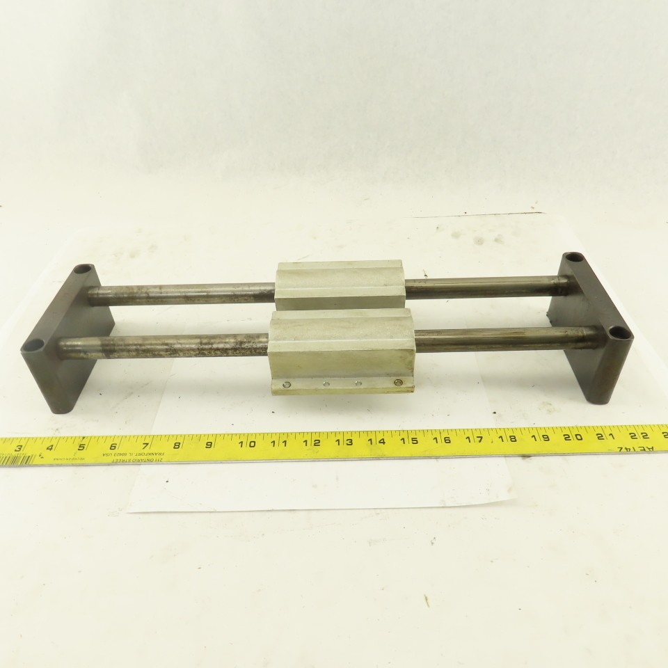 3/4″ Tandem Rail Linear Ball Bearing Assembly 10-1/4″ Travel 18-1/2″ OAL