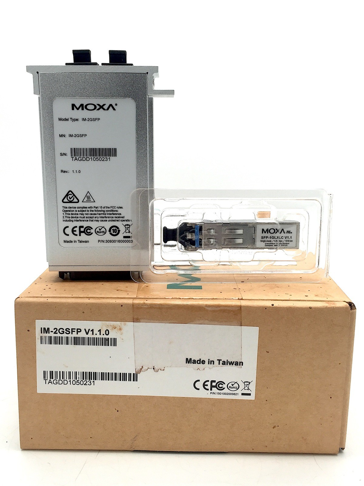 MOXA  IM-2GSFP V1.1.0 Ethernet Interface Module with SFP-1GLXLC V1.1