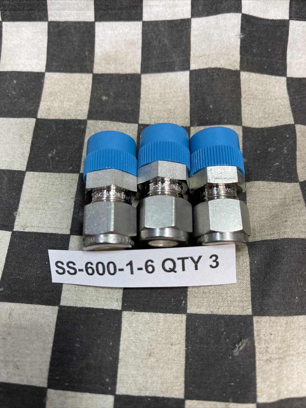SWAGELOK MALE CONNECTOR, SS-600-1-2, SS-600-1-4, SS-600-1-6, LOT OF 9 #1229V1