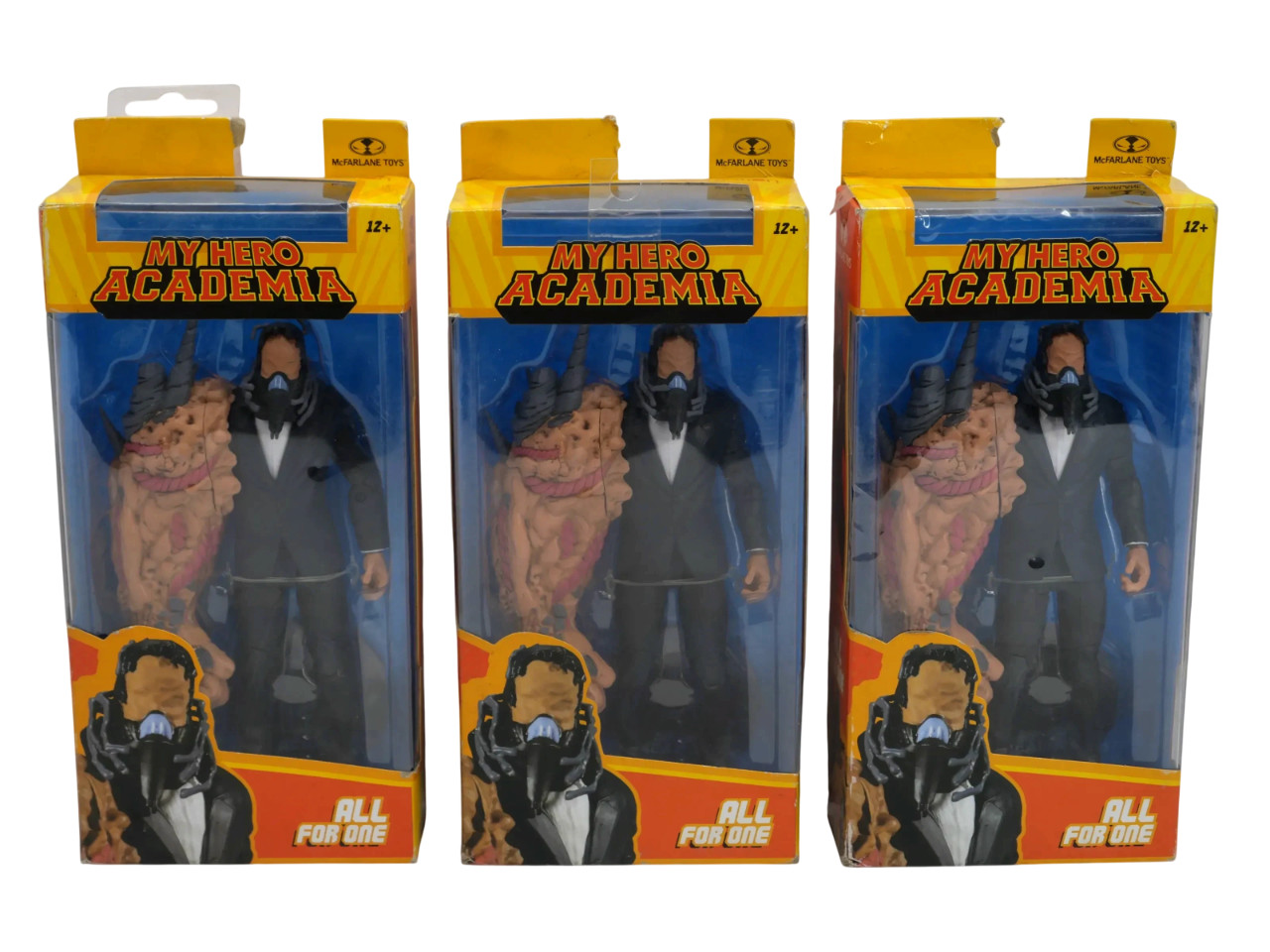 Lot of 3 Mcfarlane Toys My Hero Academia All For One 7″ – Free Shipping
