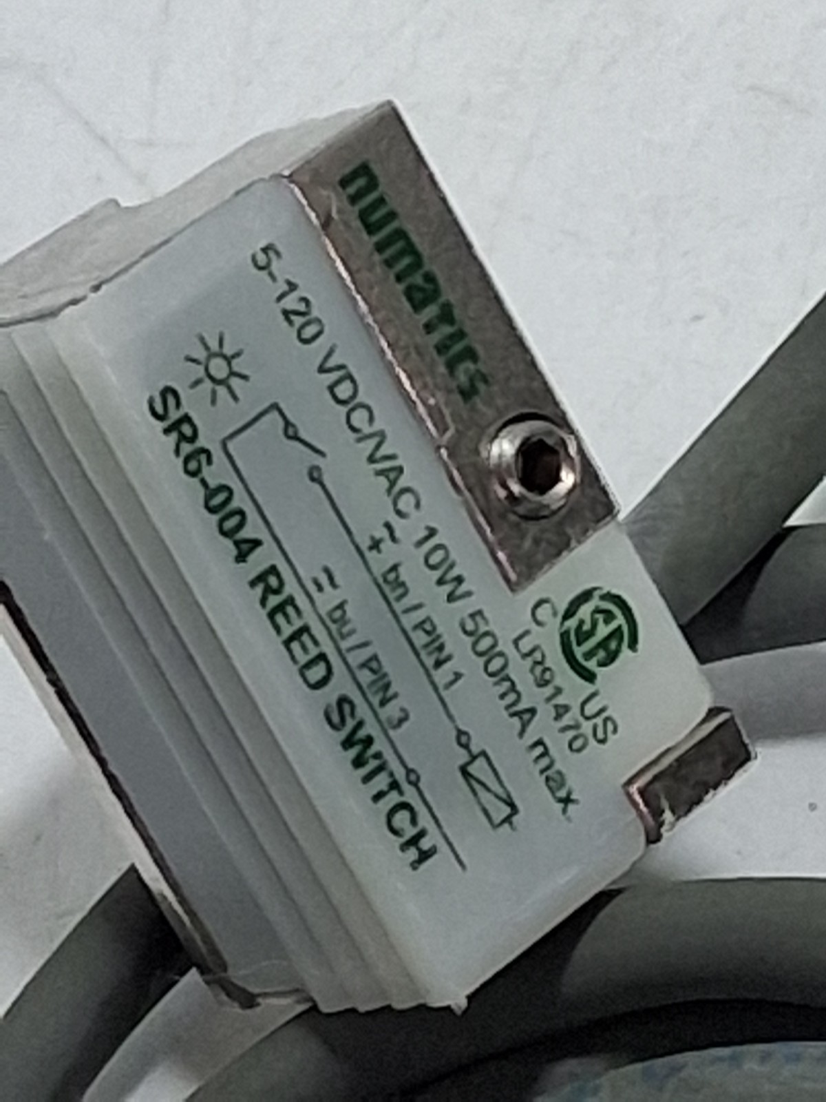 NUMATICS SR6-004 REED SWITCH 5-120VDC/VAC 10W 500MA NNB