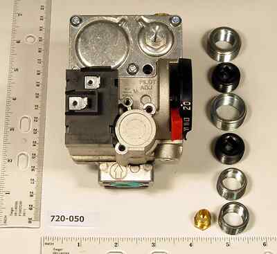 Robertshaw 720-050 1/2 x 1/2 Hot Surface Ignitor Gas Valve 24V 150,000 BTU