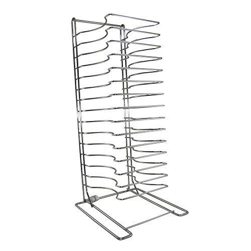 American Metalcraft 19029 Chrome-Plated Steel Standard Pizza Rack 15 Slots