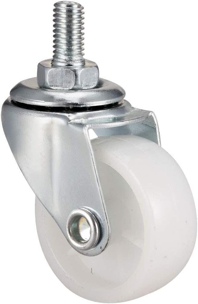 1.5 Inch Swivel Caster Wheels PP 360 Degree Threaded Stem Caster Wheel M8 x 15mm