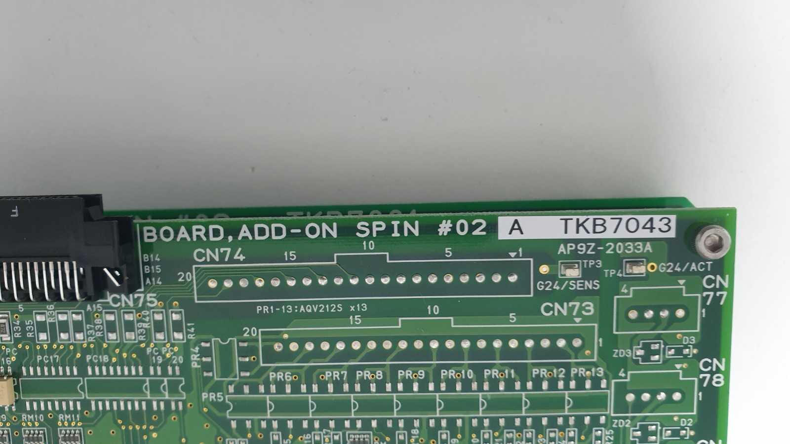 TEL Tokyo Electron BOARD ADD-ON SPIN #02, TKB7043 / BOARD IO SPIN #02 – TKB7001