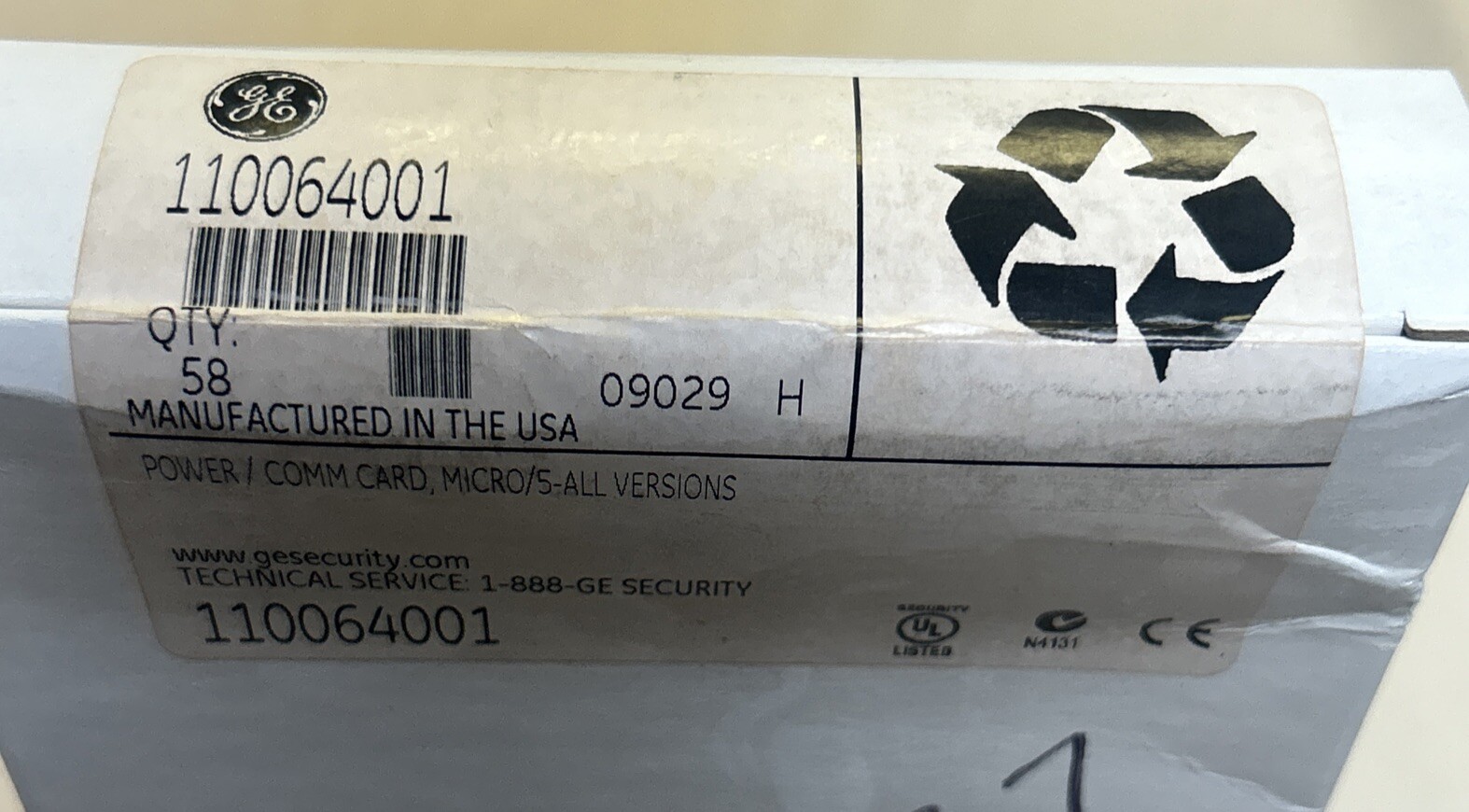 GENERAL ELECTRIC,110100501,ACCESS CONTROL NEW