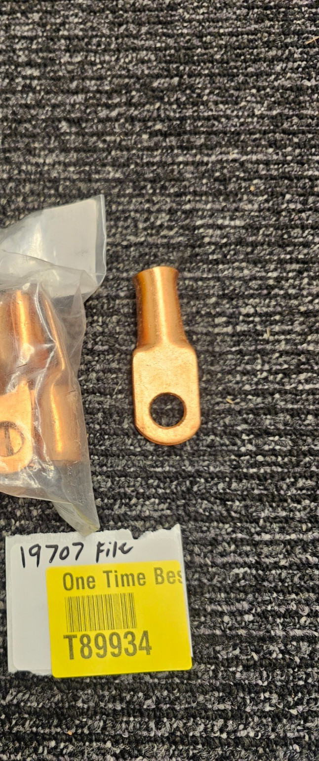 (QTY 110) Copper Lug Cable Crimp Wire Connectors Battery Terminal