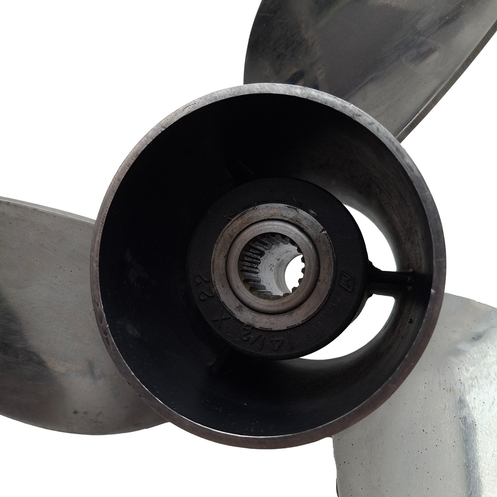 OMC Evinrude Johnson Raker 3855154 Propeller, 14-1/2″ x 22″ Pitch, LH, 19 Spline