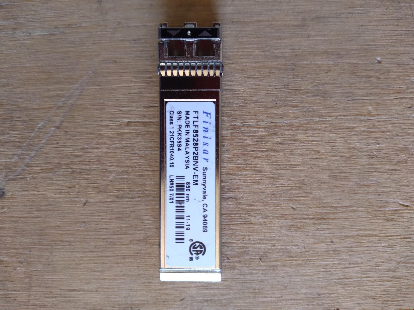 Finisar FTLF8528P2BNV 8Gb SFP+ Transceiver 850nm Fiber Channel Optical Module