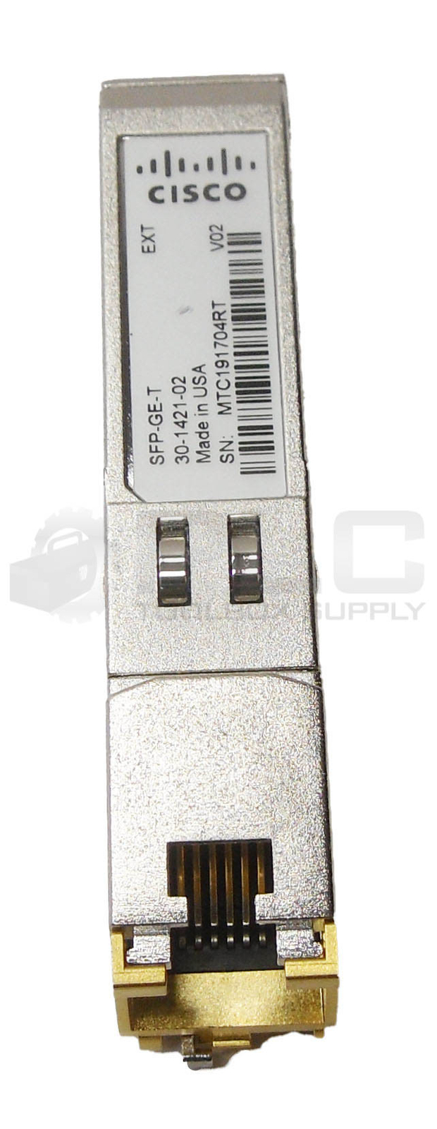 LOT OF 2 NEW CISCO SFP-GE-T TRANSCEIVER MODULE 30-1421-02
