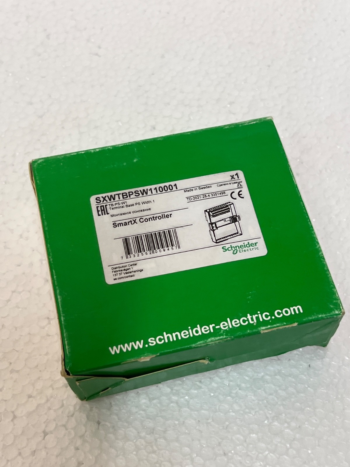 SCHNEIDER ELECTRIC TB-PS-W1 Terminal Base SXWTBPSW110001