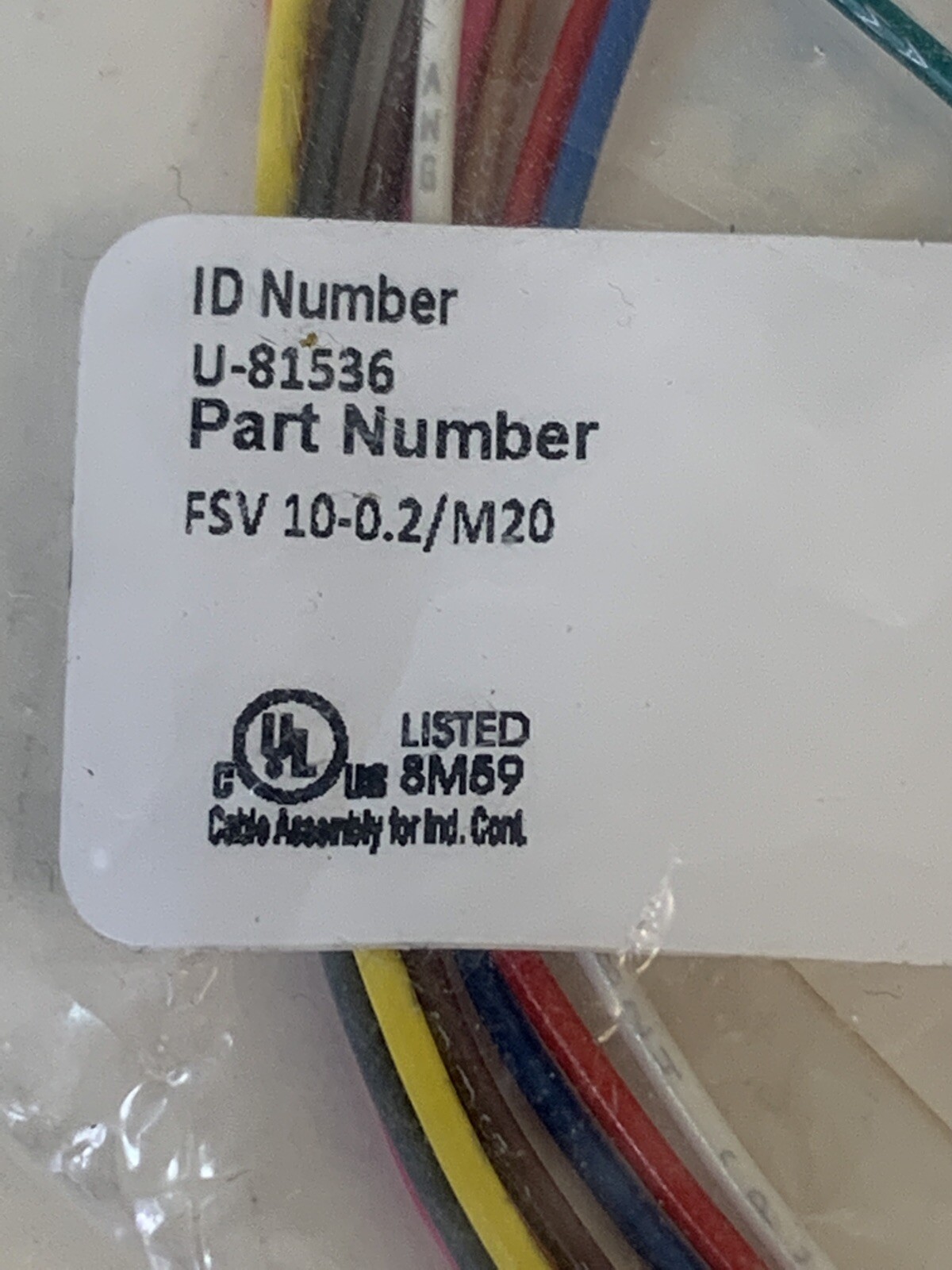 Turck FSV 10-0.2/M20 ID# U-81536 New In Sealed Bag!