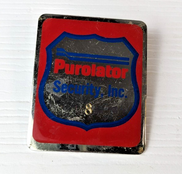 PUROLATOR SECURITY, INC. #8 – pin brooch as is