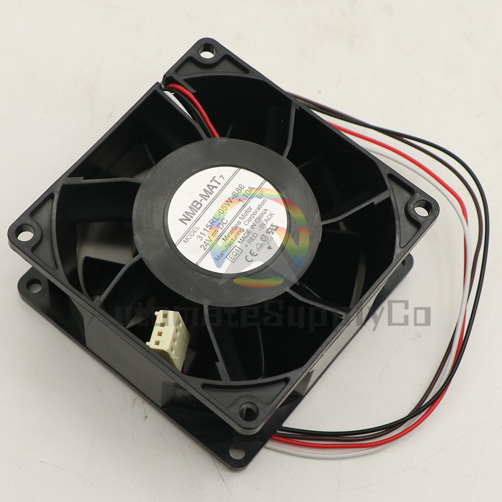 New NMB-MAT 3115RL-05W-B86 24V 1.10A 8CM 4-wire inverter cooling fan