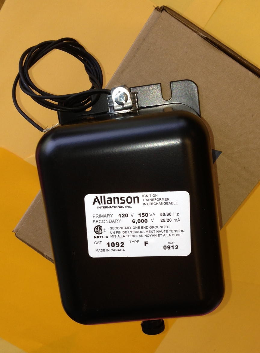 ALLANSON 1092F 6000V TRANSFORMER 1092-F, 1092 F REPLACES WEBSTER 612-6A7