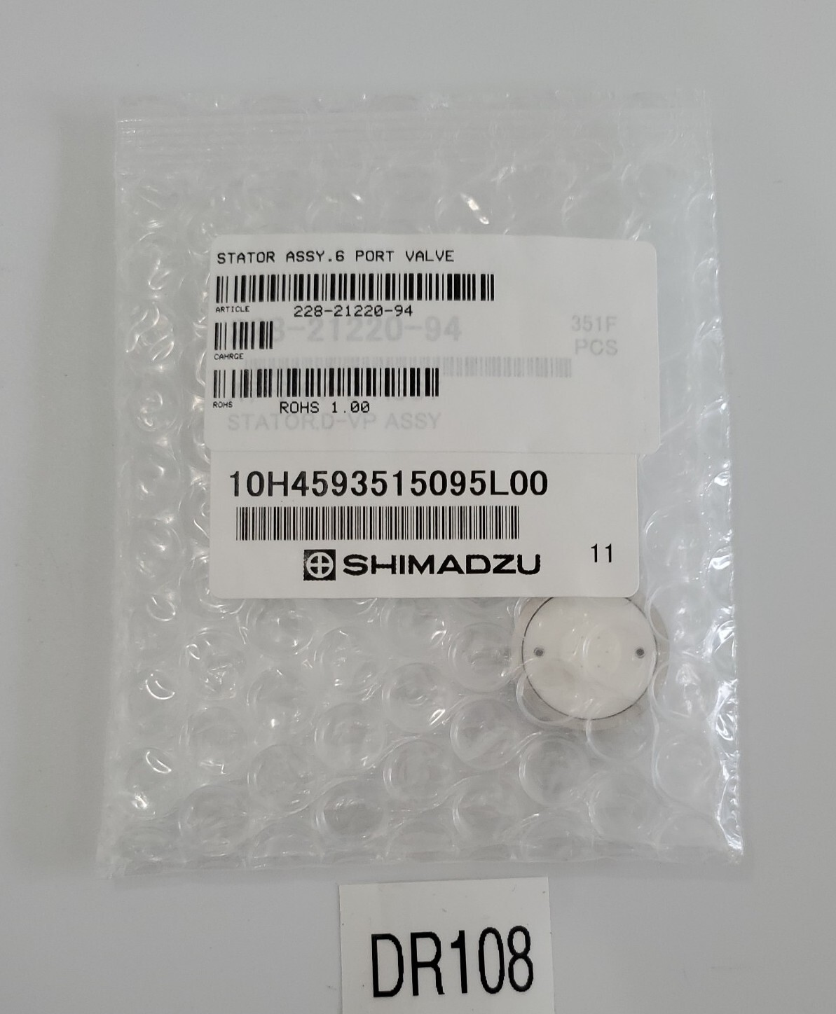 *NEW FACTORY SEALED* SHIMADZU 228-21220-94 Stator Assy 6 Port Valve + Warranty!