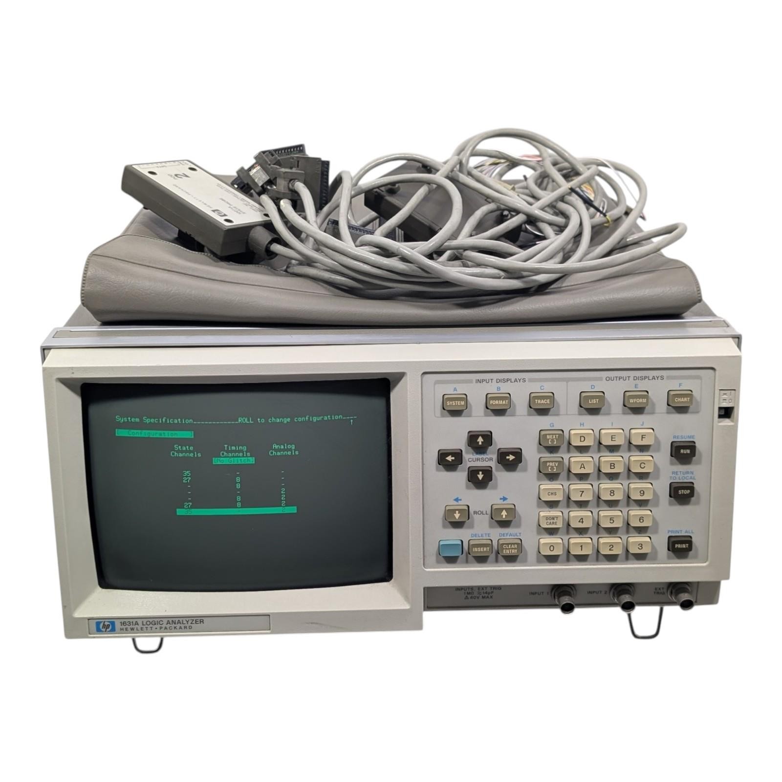 HEWLETT PACKARD WITH PROBES 1631A LOGIC ANALYZER