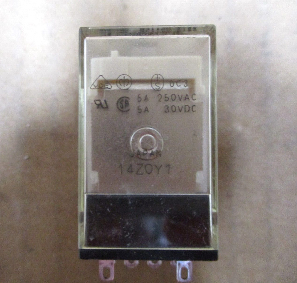 Omron Relay MY4N-CR 110/120VAC 5A-250VAC 5A-30VDC Contact Lot of 5 Pcs A7682ISU
