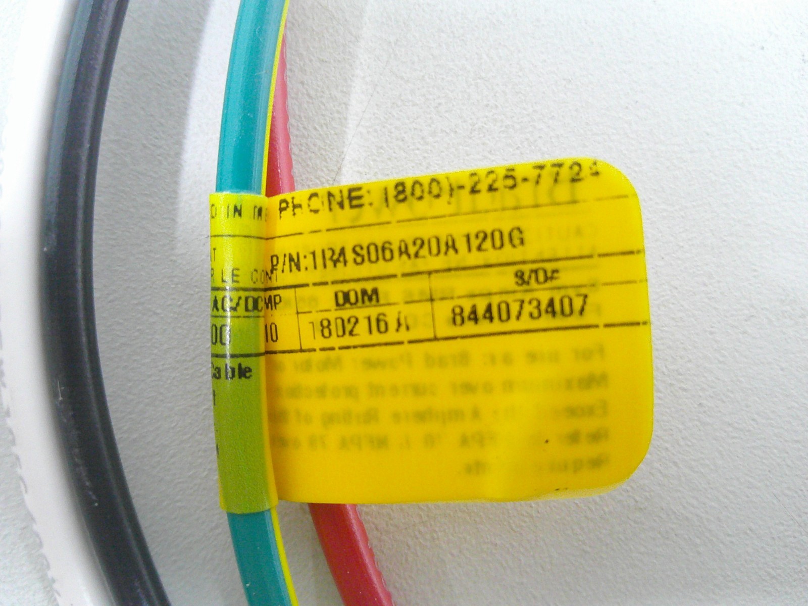 BradPower Receptacle MC 4-Pole Male 360S 12in #16/1 PVC Leads 1300131121