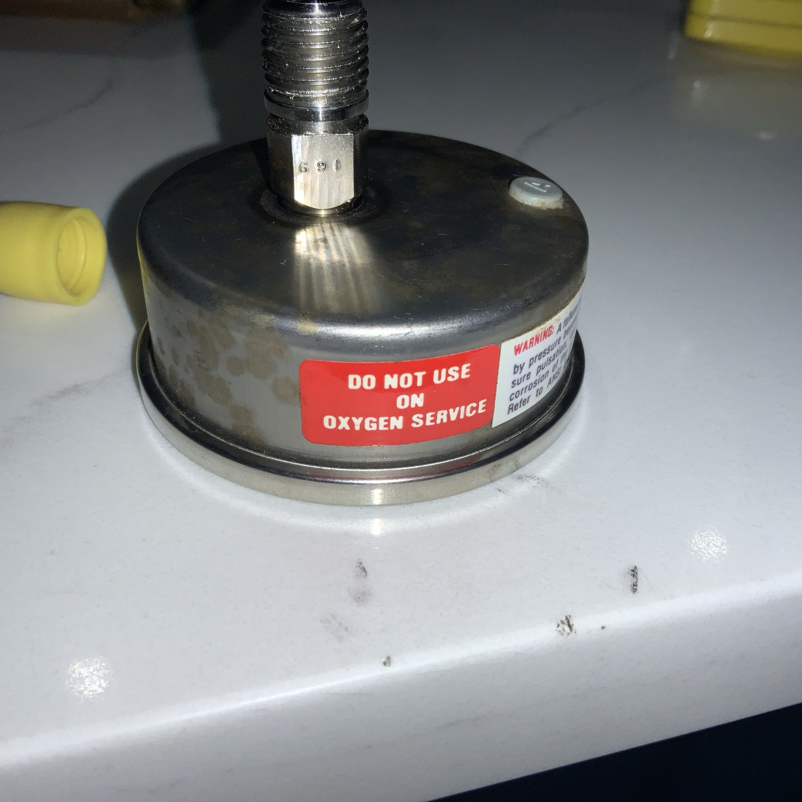 NOS: Ashcroft 0-2000 PSIG Welded AISI 316 Tube & Socket Liquid Gauge – USA