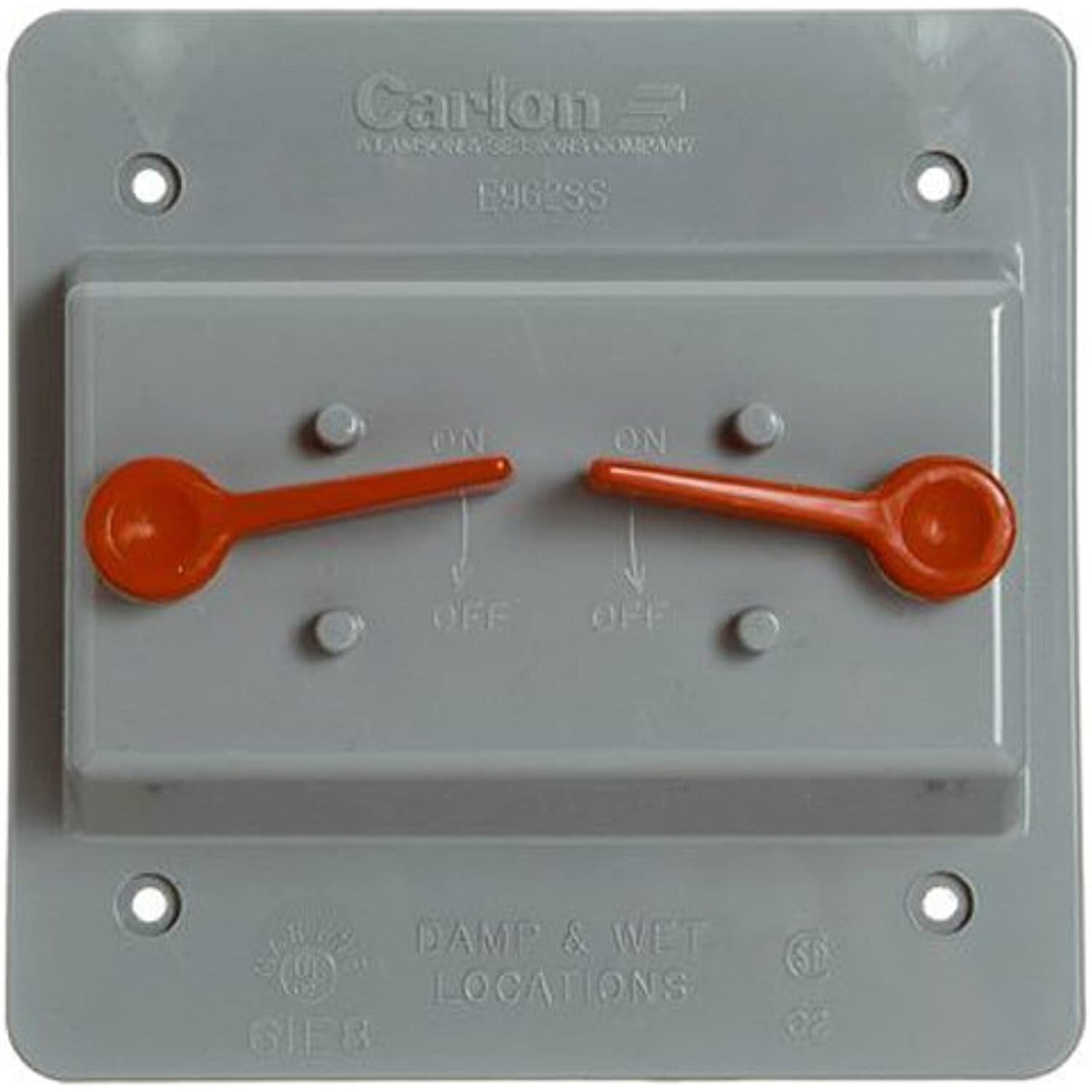 Thomas & Betts E9G2SSN Polycarbonate 2-Gang Weatherproof Non-Metallic Box