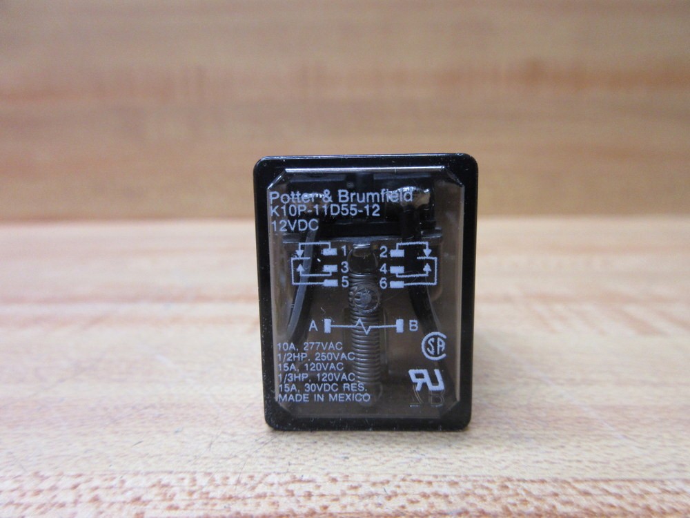 Potter & Brumfield K10P-11D55-12V DC Relay K10P-11D55-12V