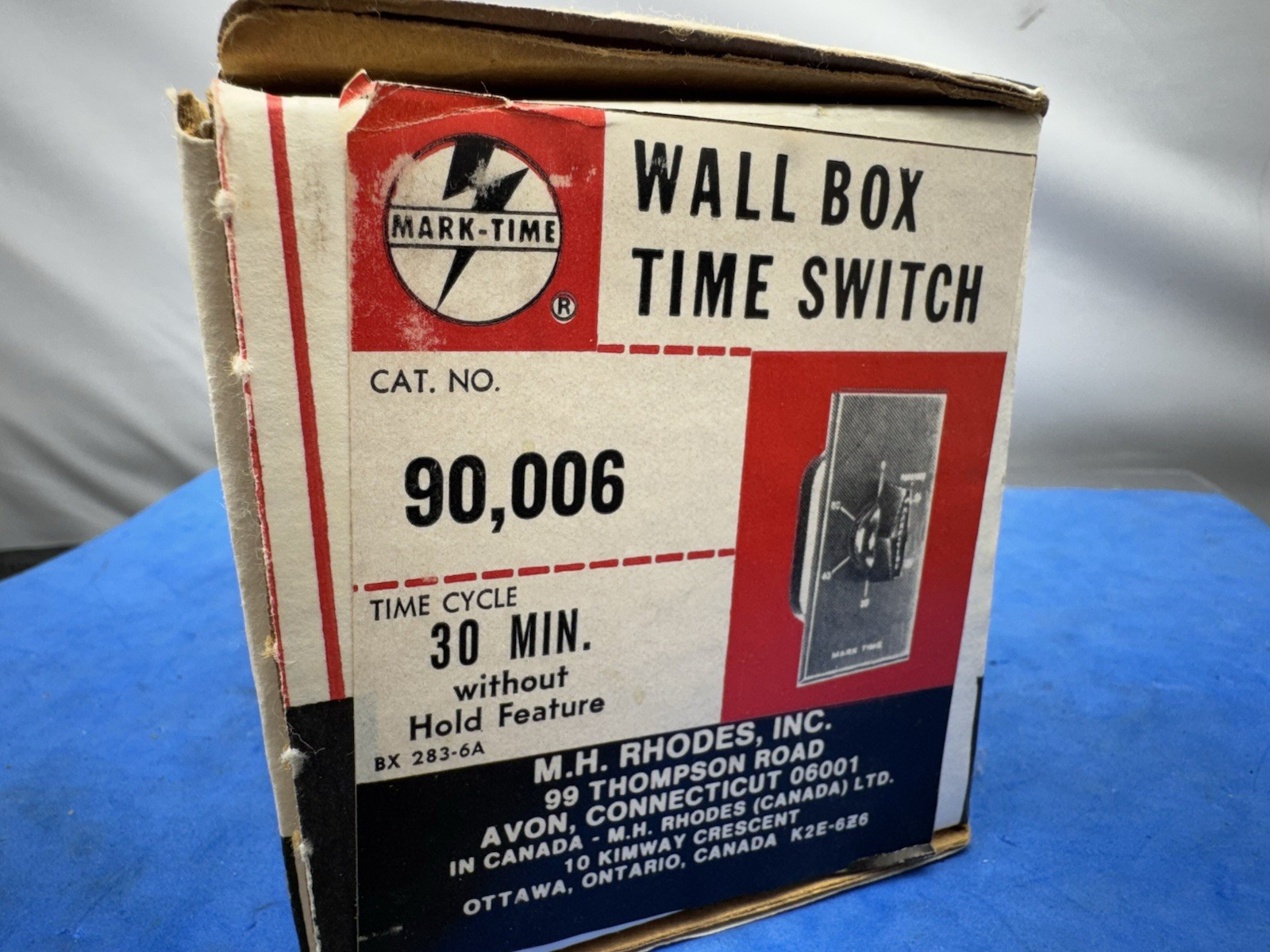 Mark-Time,90008,60 Minute Without Hold Wall Box Time Switch