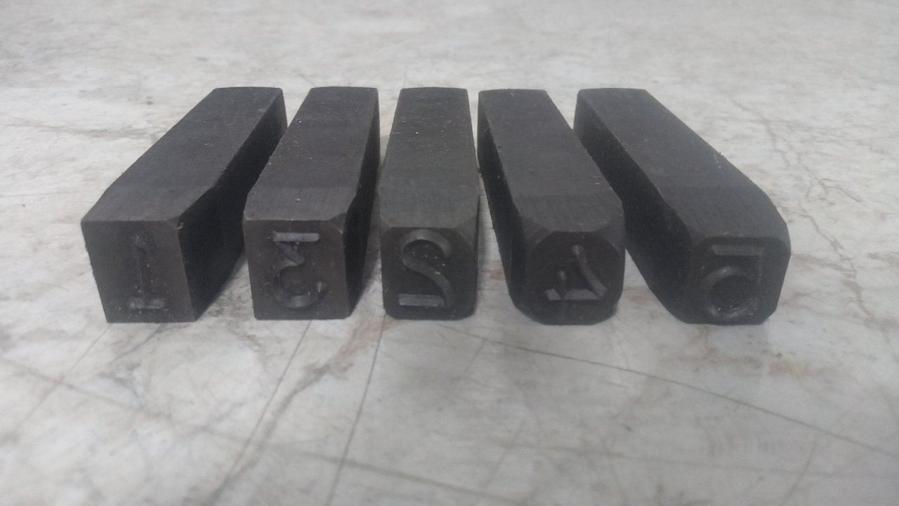 Young Bros. Stamp Works 09363 3-3/4 In Shank Length Heavy Duty Letter/Number Set