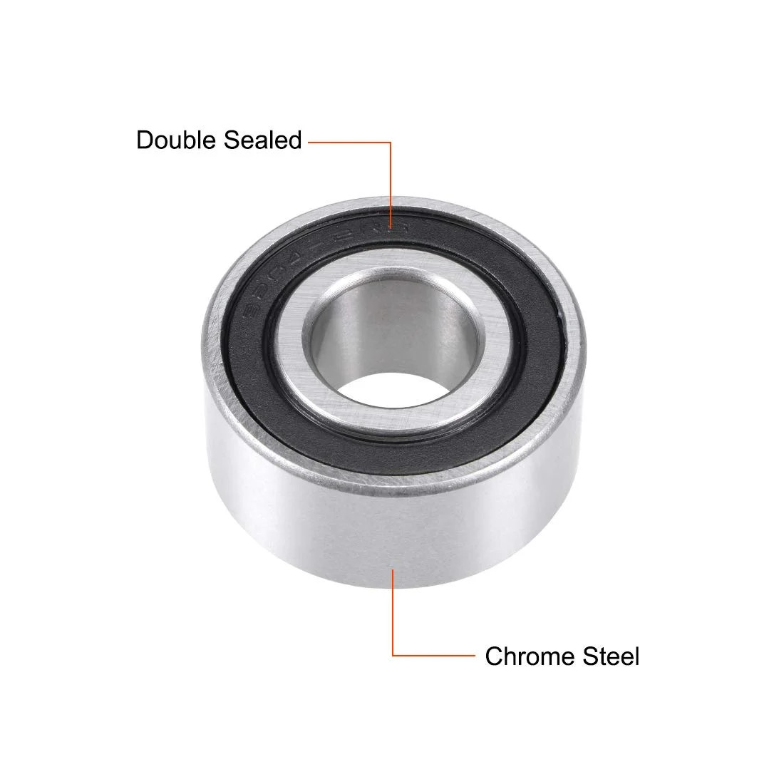 uxcell 3204-2RS Angular Contact Ball Bearing 20x47x20.6mm Sealed Bearings 5204-2