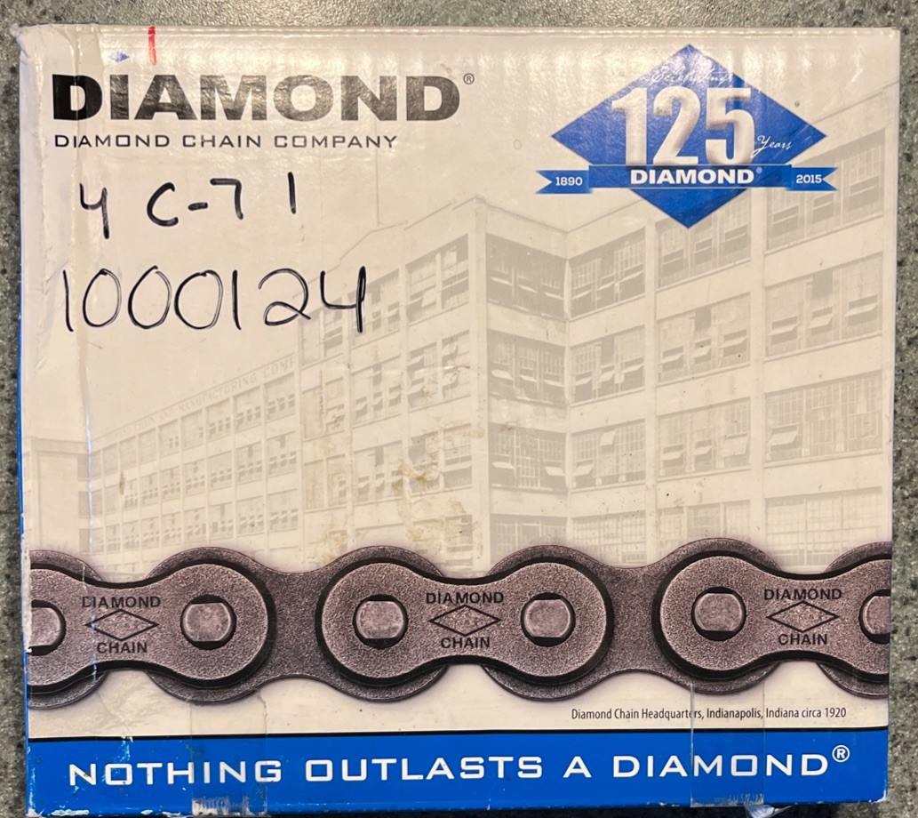 NEW DIAMOND CHAIN 35 RIV 10’ X-1282-010 BRAND NEW IN ORIGINAL PACKAGING