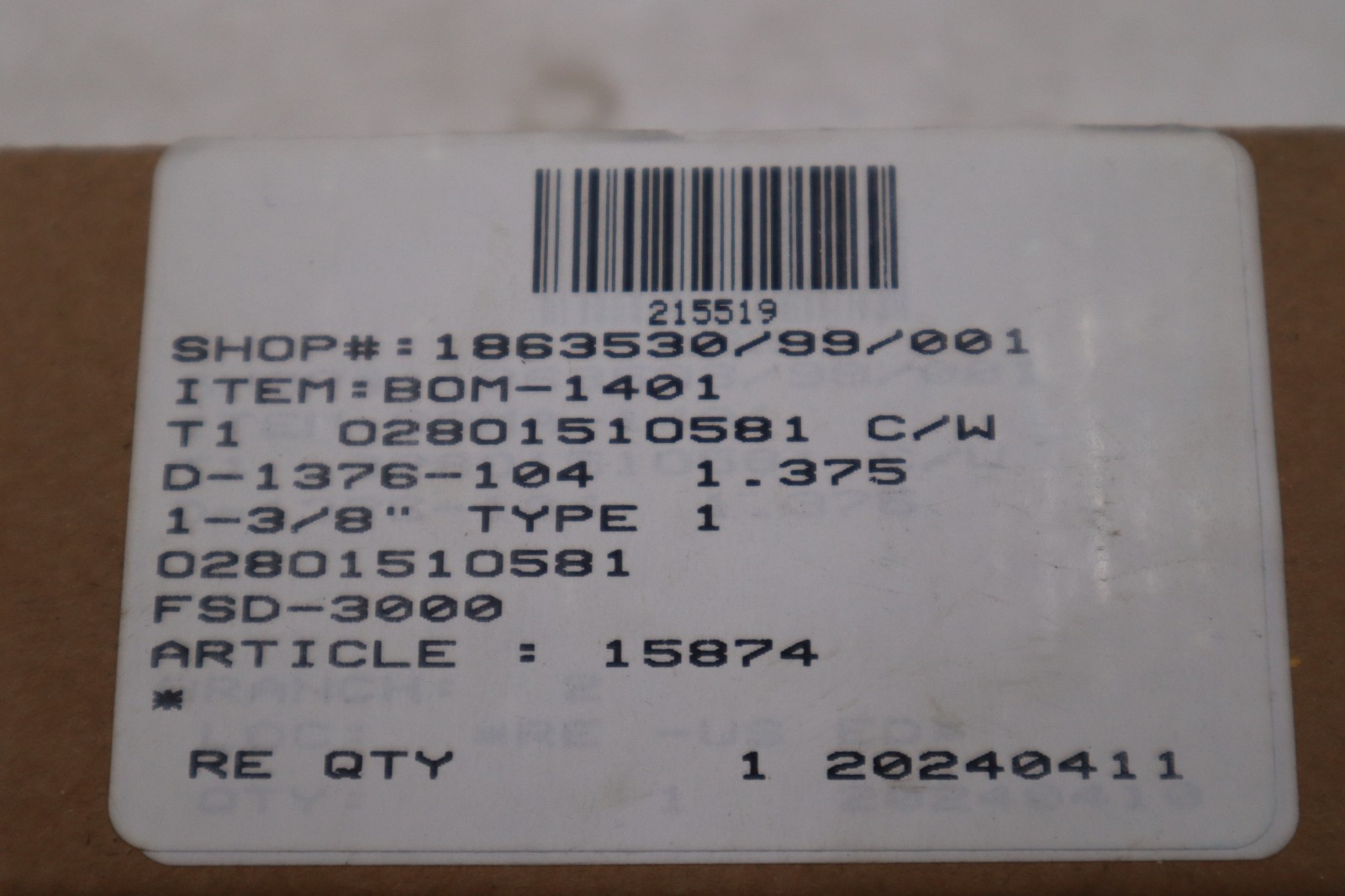 John Crane FSD3000/ D-1376-104 1-3/8″ TYPE 1 Spring Seal Assembly – STK GF492A