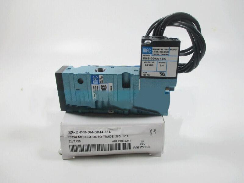 1PCS NEW FOR MAC 52A-11-B0A-DM-DDAA-1BA/ 52A11B0ADMDDAA1BA 24VDC Solenoid Valve
