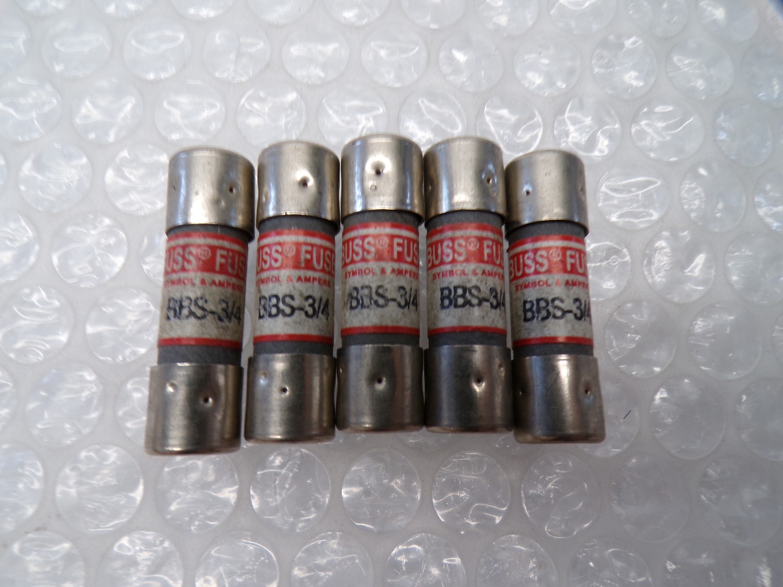 BUSSMANN BBS-3/4 FUSE LOT OF 5 NSNP