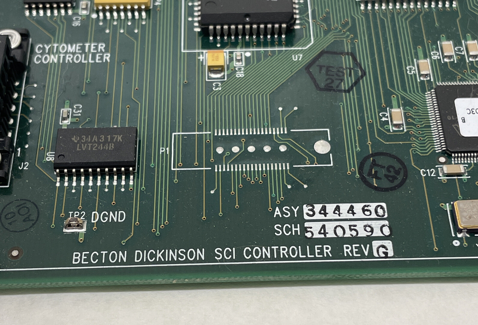 Becton Dickinson BD Module SCI Controller CPU 344460 540590 Rev G