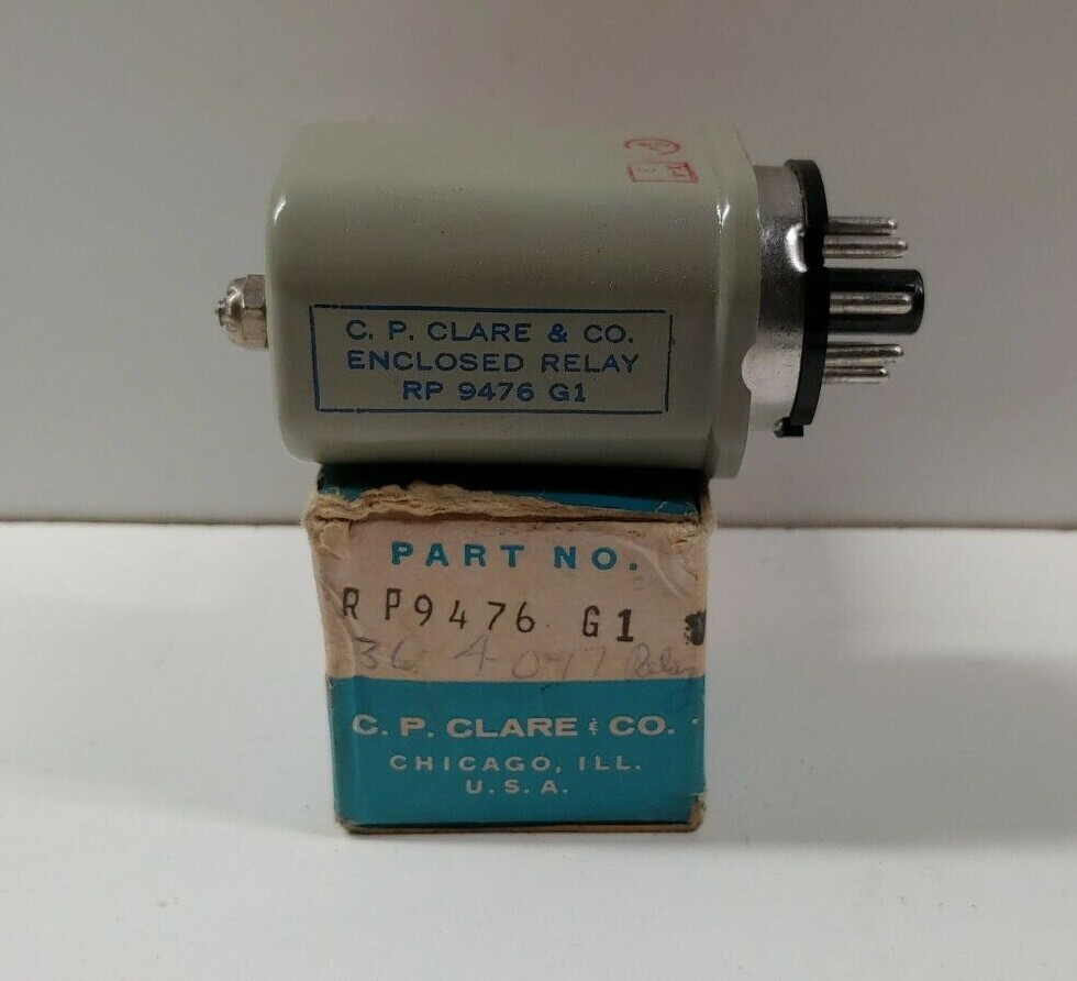 NEW OLD STOCK! C.P. CLARE 8-PIN RELAY RP9476-G1 36-4-0-17