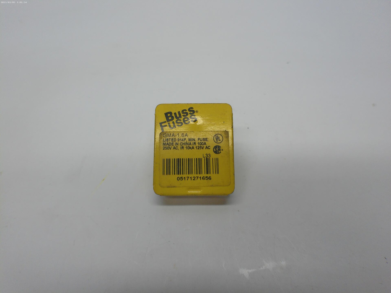 BUSSMAN GMA 1.6A FUSE PKG OF 5 NSMP